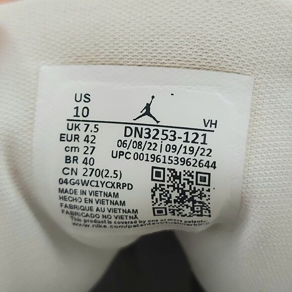 Nike Air Jordan 1 Elevate High White Tan Womens 10 Platform Side Zip Comfortable - Picture 11 of 12